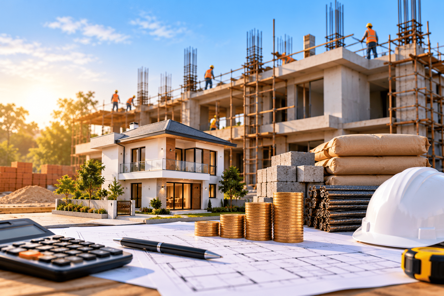 Residential property representing construction value